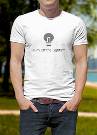Jimmy Turn Off the Lights white t-shirt