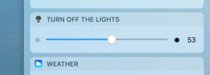 Notification Center Widget Turn Off the Lights for Desktop Mac app