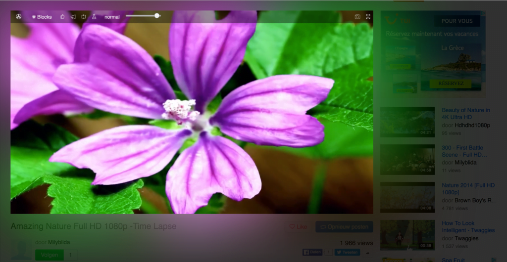 Vivid Mode for all HTML5 video players