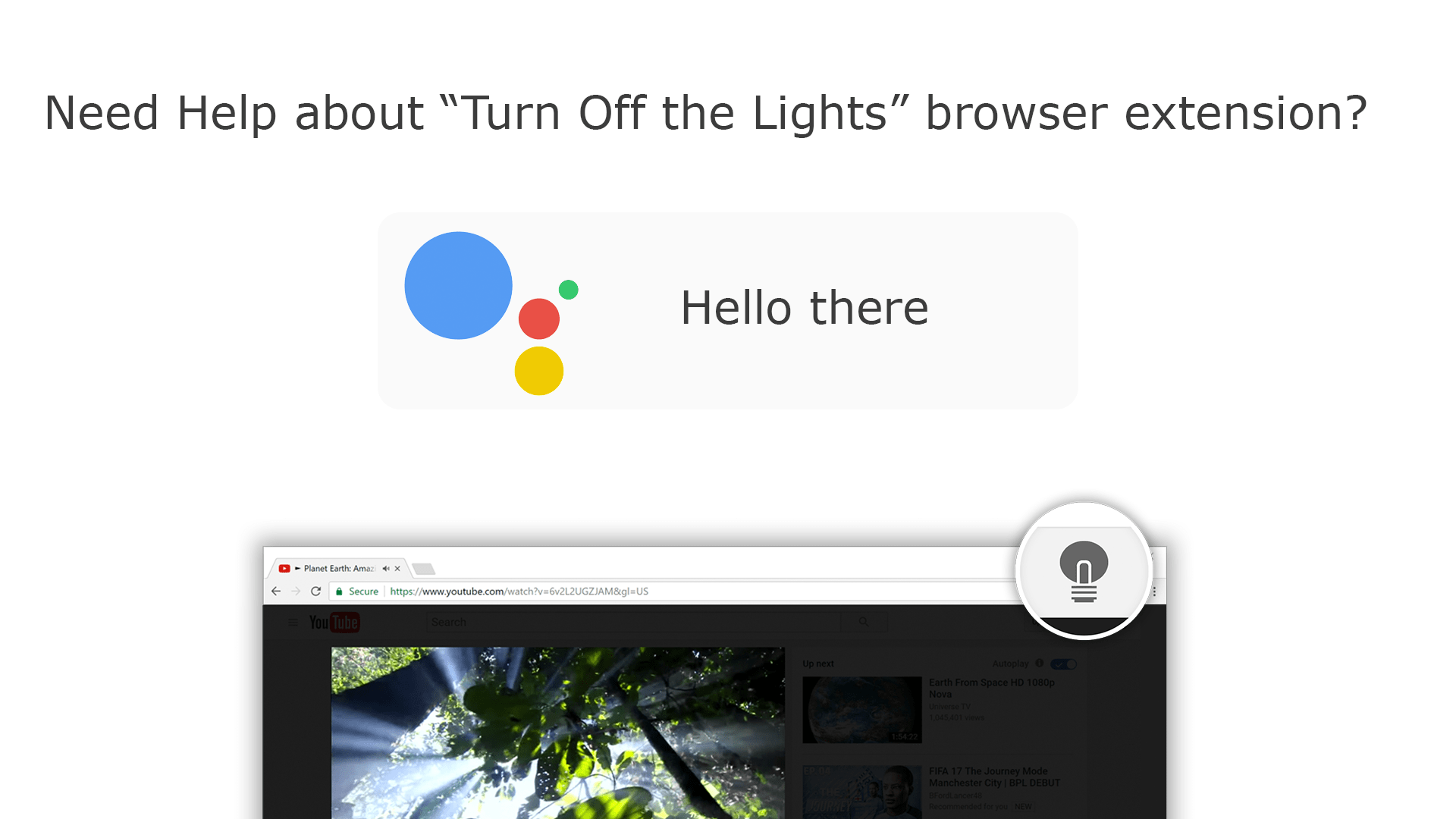 Turn Off the Lights Google Actions on Google Home