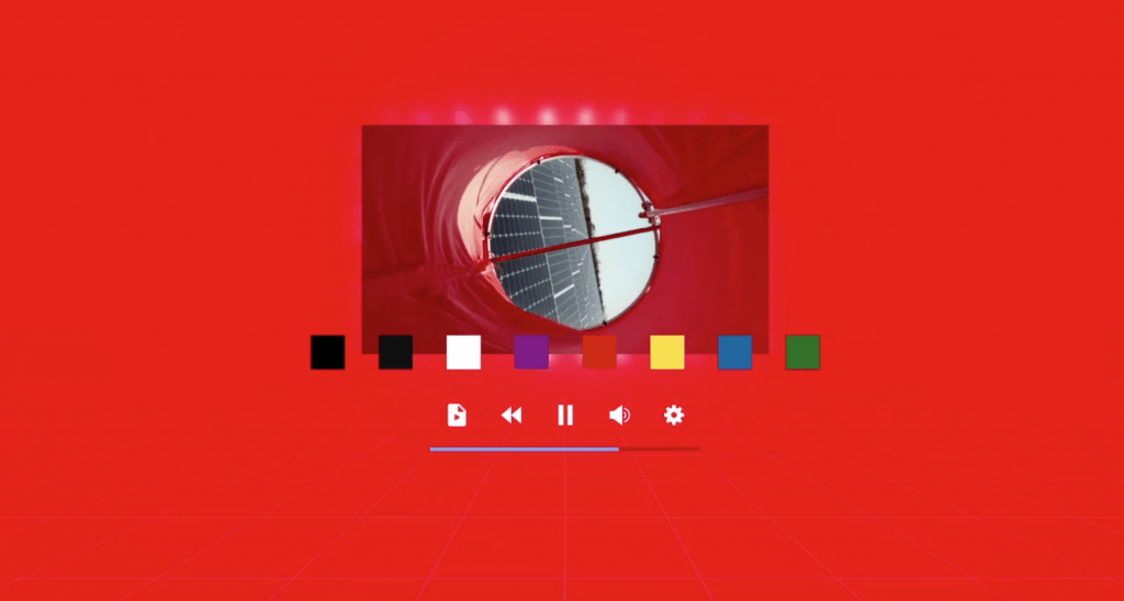 Change webvr background color in Aurora Player app