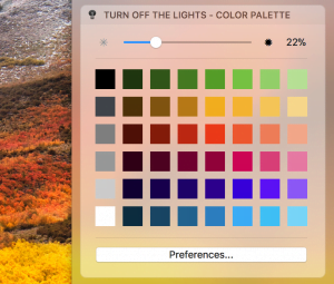 Color palette from the macos notification sidebar