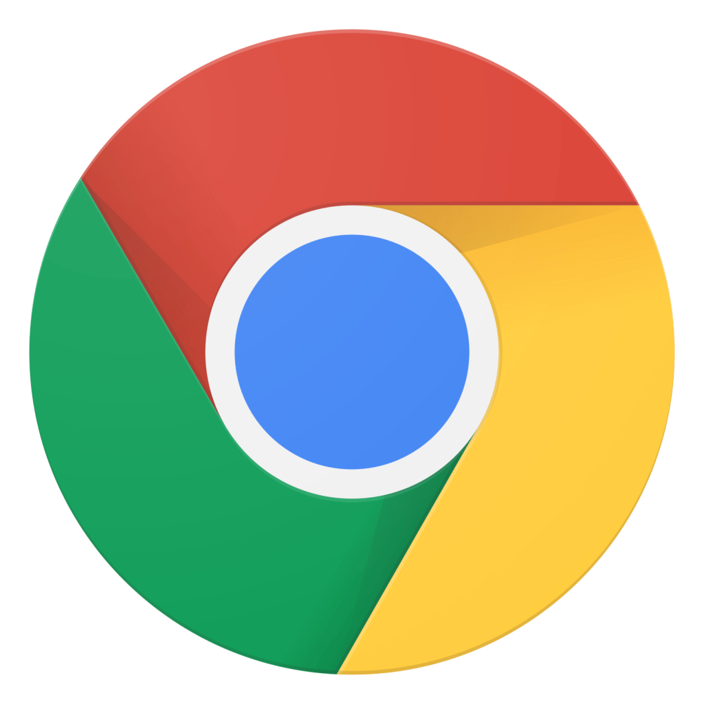 Google Chrome web browser logo on his 10th Anniversary