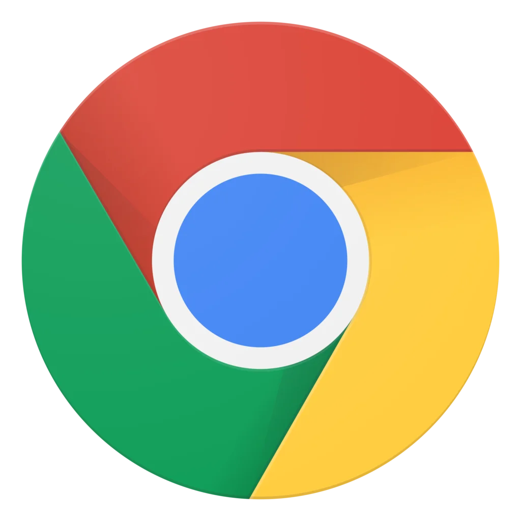 Google Chrome web browser logo on his 10th Anniversary