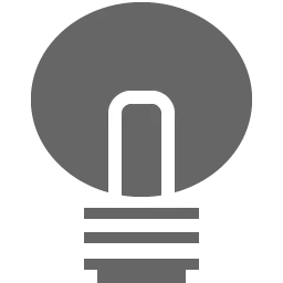 Turn Off the Lights gray lamp button