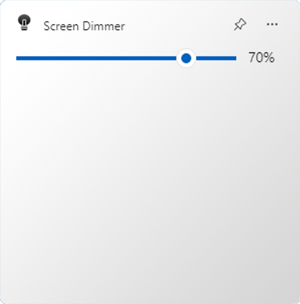 Screen Dimmer Widget - Turn Off the Lights for Desktop Windows 11 Widget