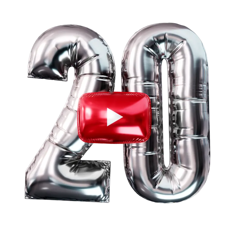 YouTube 20 Years with new Turn Off the Lights YouTube Video Tutorial