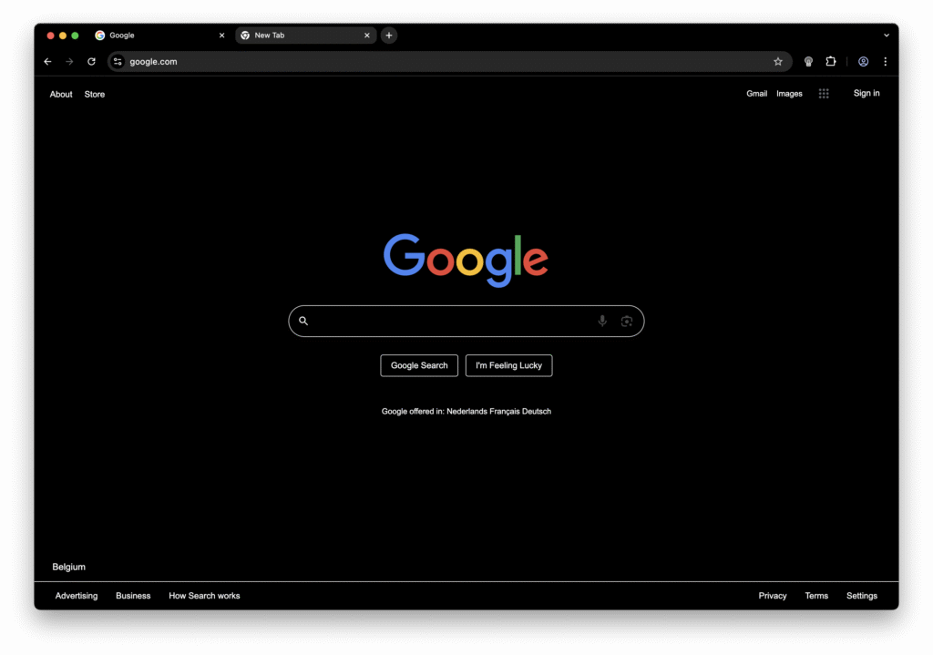 OLED Night Mode extension with Complete Black Chrome Theme