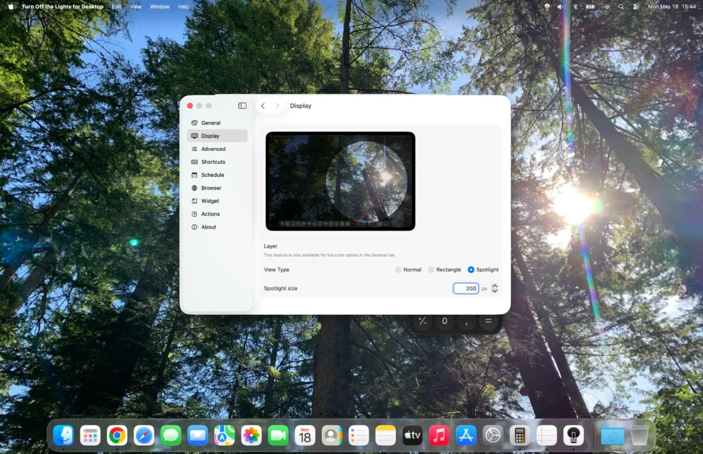 Focus Screen Dimmer macOS app