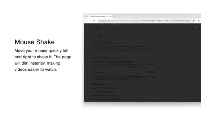 Mouse Shake feature