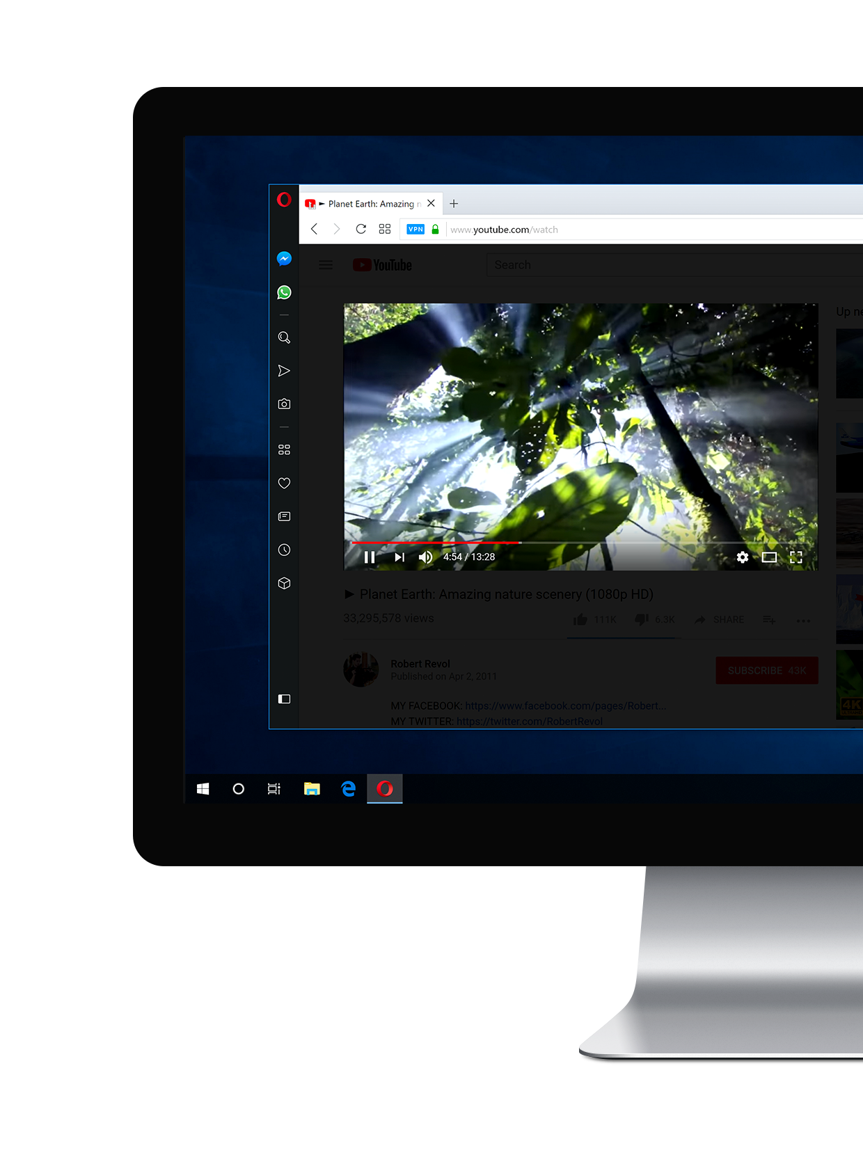 opera extensions js images on off