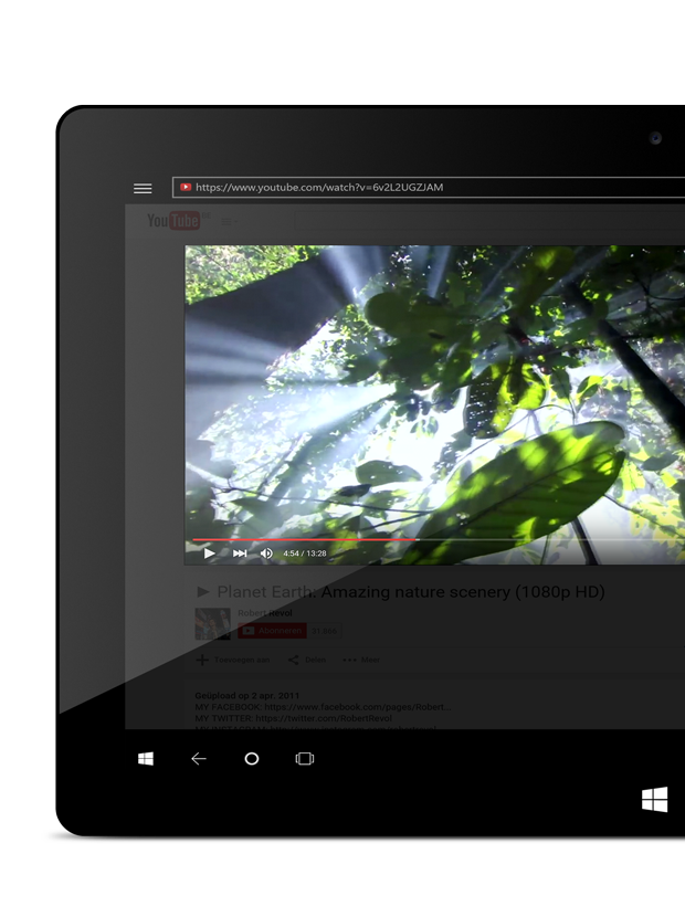 Turn Off the Lights Windows Store App on a Surface tablet