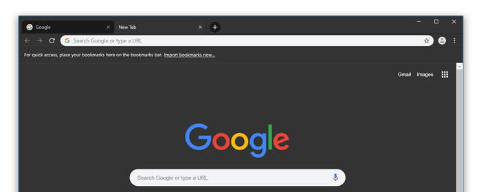 Dark Chrome theme