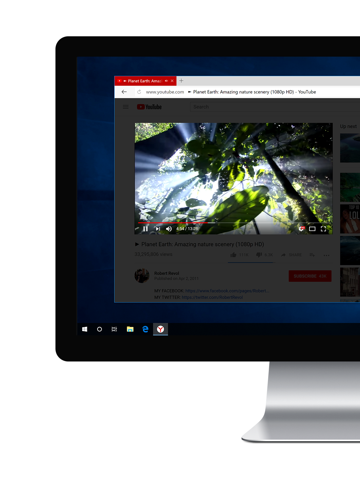 Turn Off the Lights Yandex Extension
