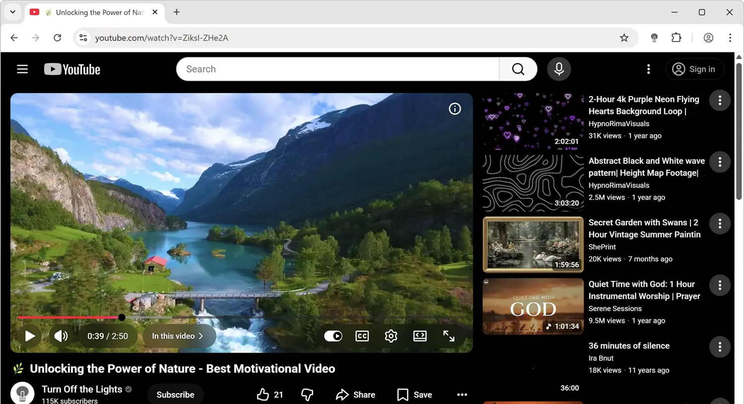 Demostration of the FREE and Open-Source Turn Off the Lights browser extension