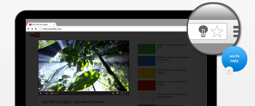 Turn Off the Lights for YouTube education