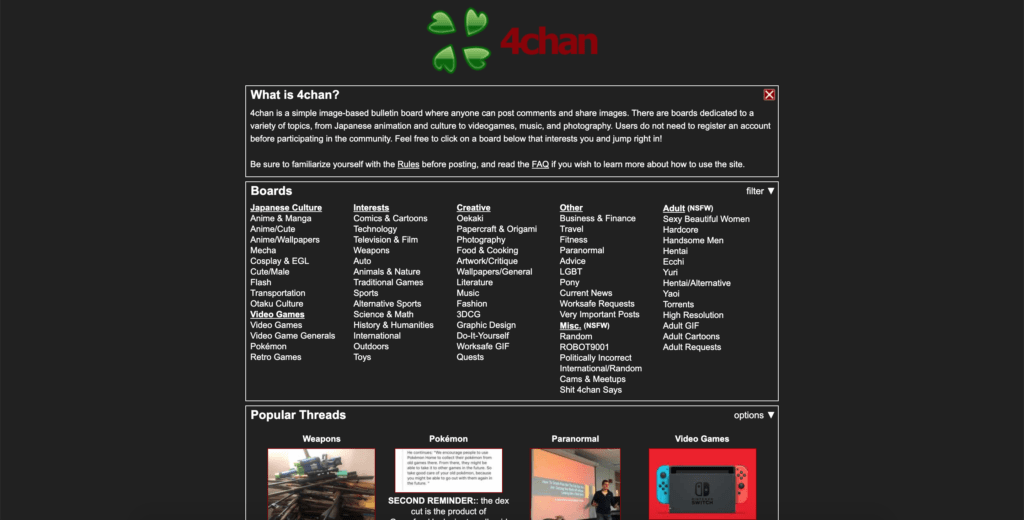 4chan dark mode with Turn Off the Lights browser extension