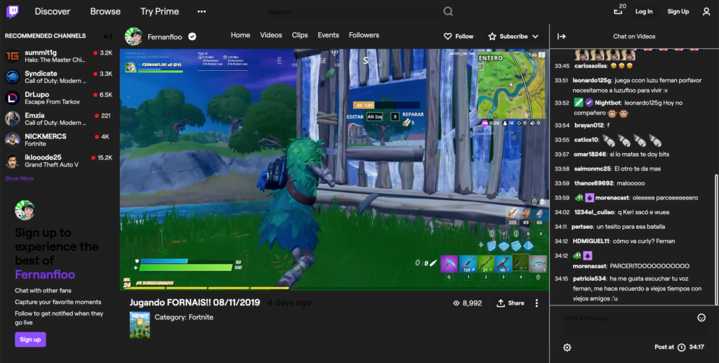 Twitch Dark Mode