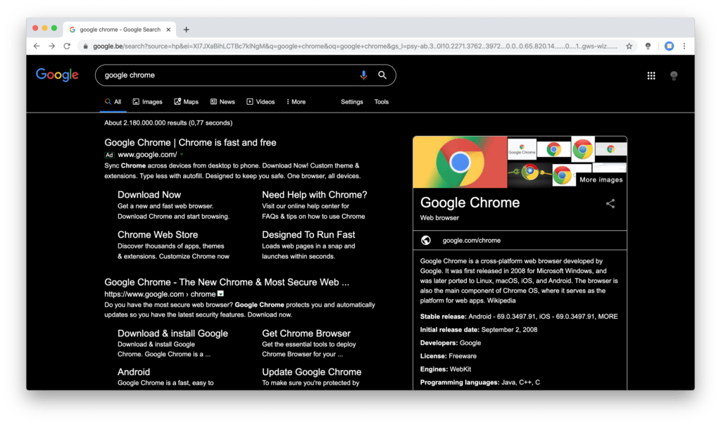 How do I turn night mode on for Chrome. Thanks to the Night mode feature in the Turn Off the Lights Chrome extension