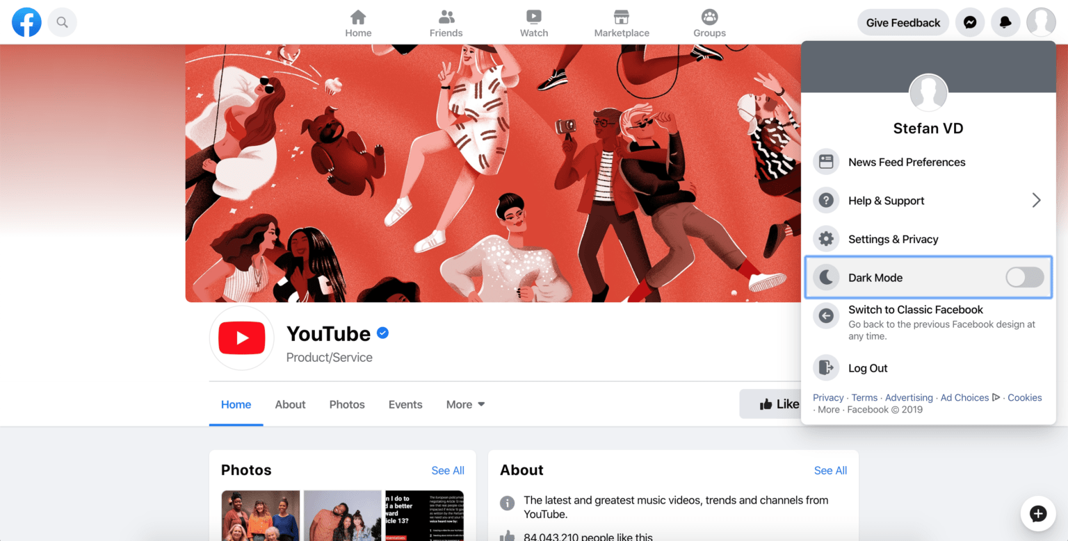 Facebook Dark Mode How to enable Facebook Dark Theme FREE