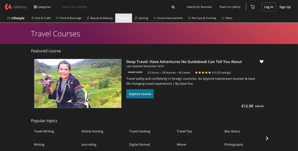 Udemy Dark Mode