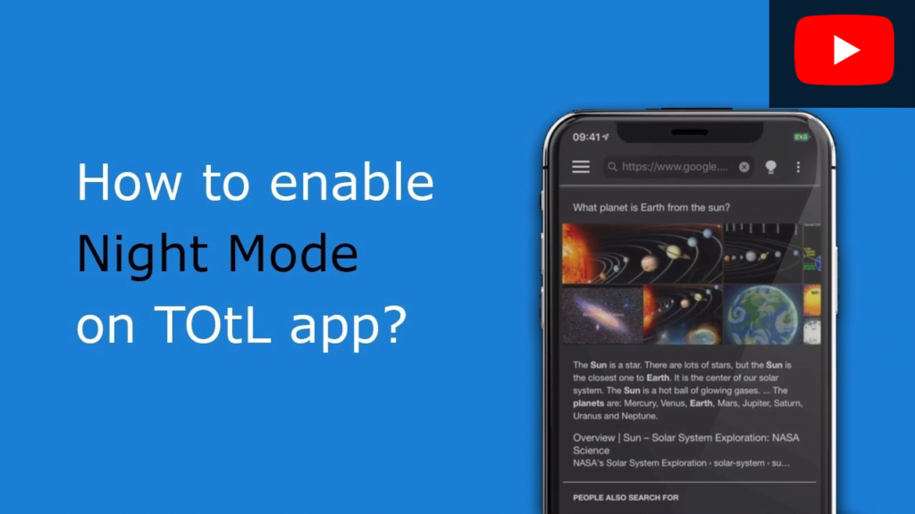 How to enable Night Mode on TOtL app