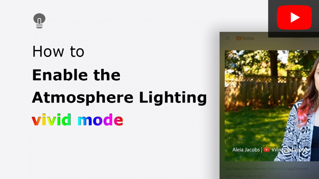 How to enable the Atmosphere Lighting vivid mode