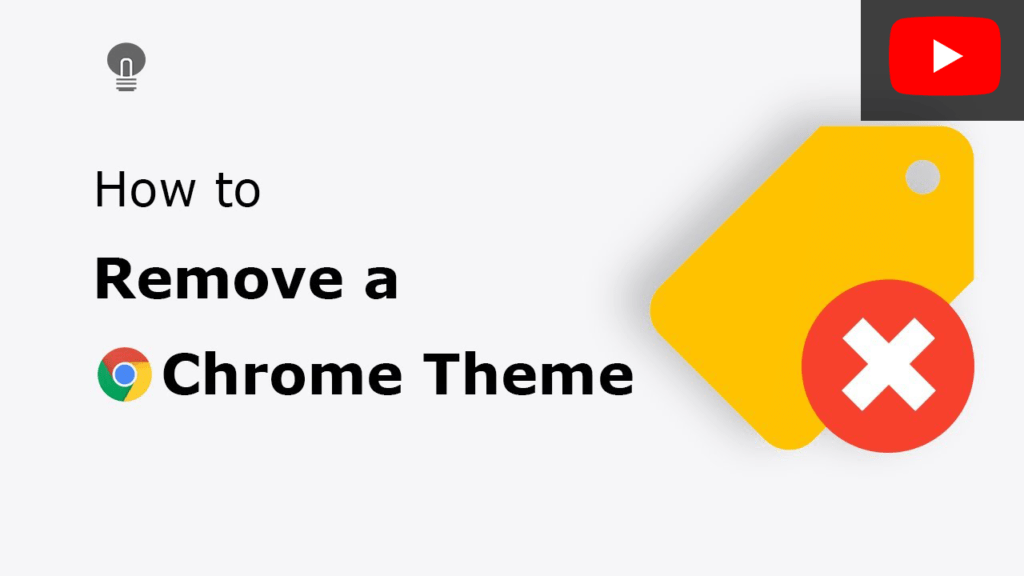 How to remove a Chrome theme