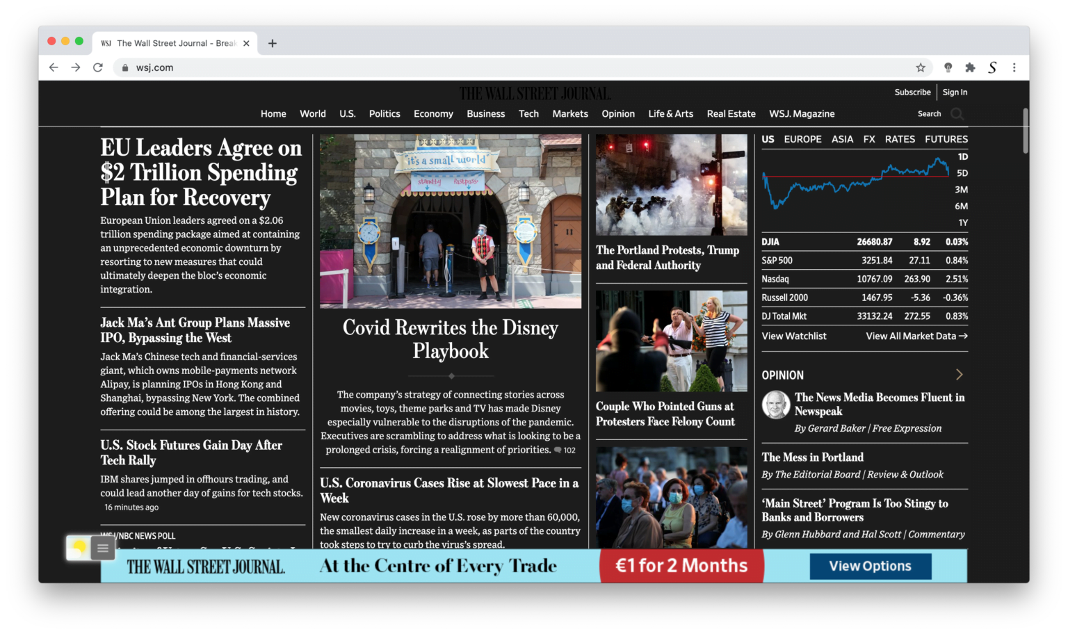 WSJ Dark Mode Improve Health, and Energy Saving in 3 steps