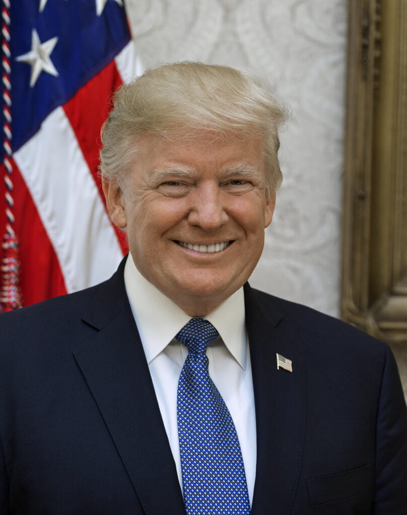 Official portrait of President Donald J. Trump, Friday, October 6, 2017.  (Official White House photo by Shealah Craighead). Before Trump Turn Off the Lights shout out at the conference.