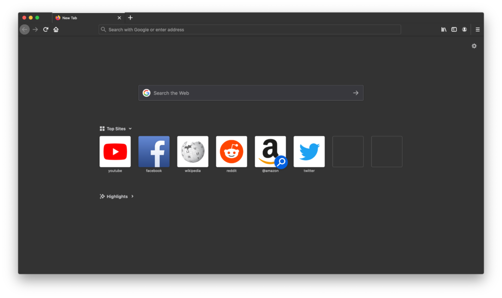 how to enable firefox dark theme