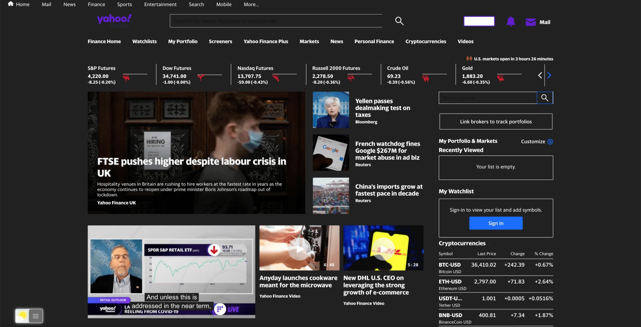 How to enable the yahoo finance dark mode in 3 easy steps 