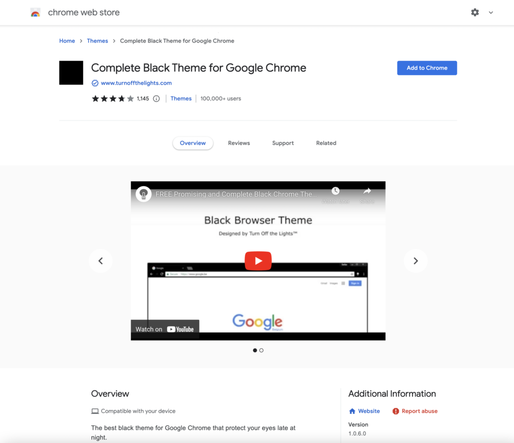 Tema negro completo para Google Chrome (disponible para tu Chromebook)