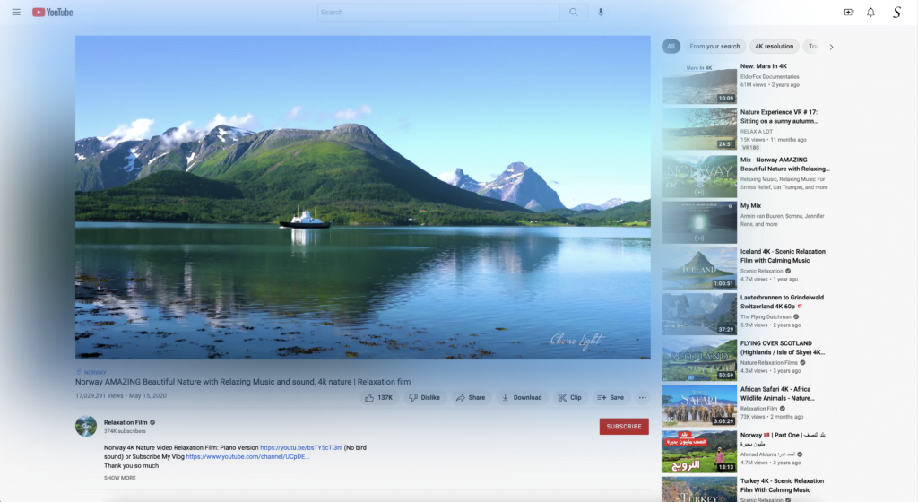 The better YouTube Ambient Mode on light mode for all websites