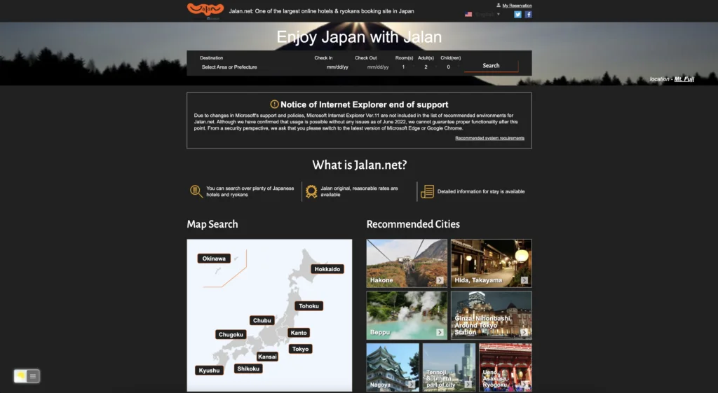Jalan Dark Mode thanks to the free and Open-Source Turn Off the Lights browser extension