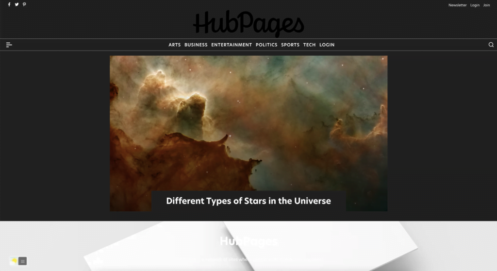 Hubpages Dark Mode with the free and most popular Turn Off the Lights browser extension