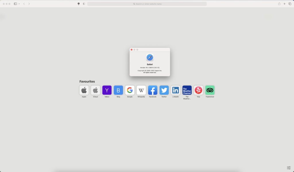 Safari web browser