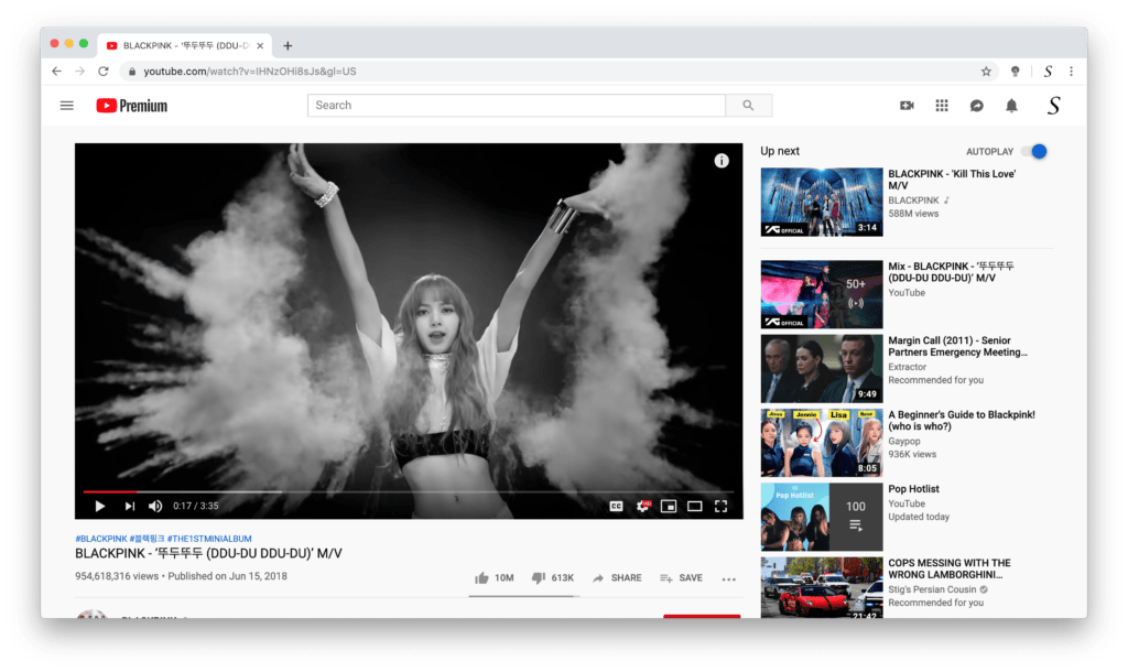 BLACKPINK convert video to black and white