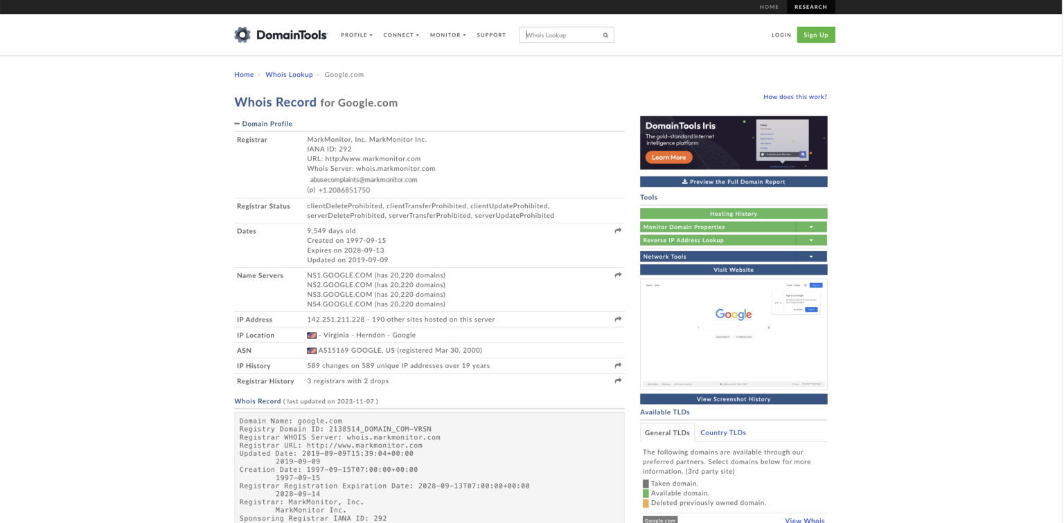 Wie aktiviert man den domaintools dunkler modus in 3 einfachen