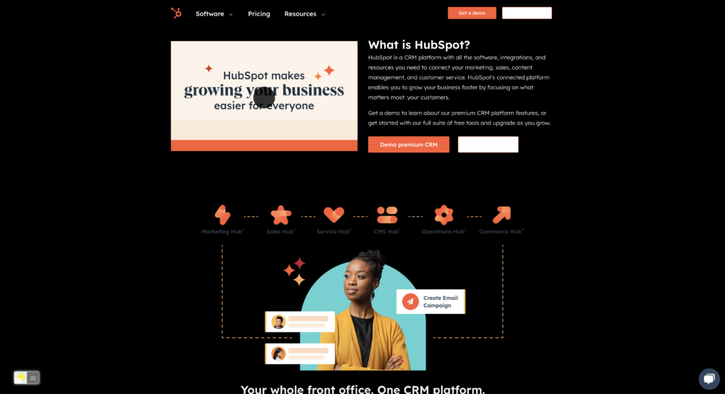 HubSpot 黑暗模式