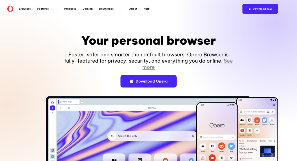 Opera personal browser