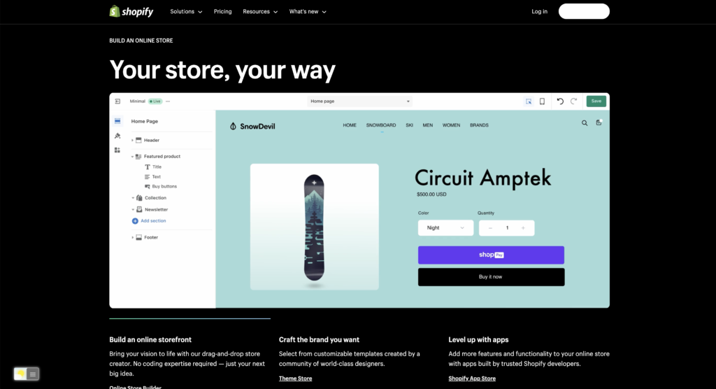 Shopify Dark Mode